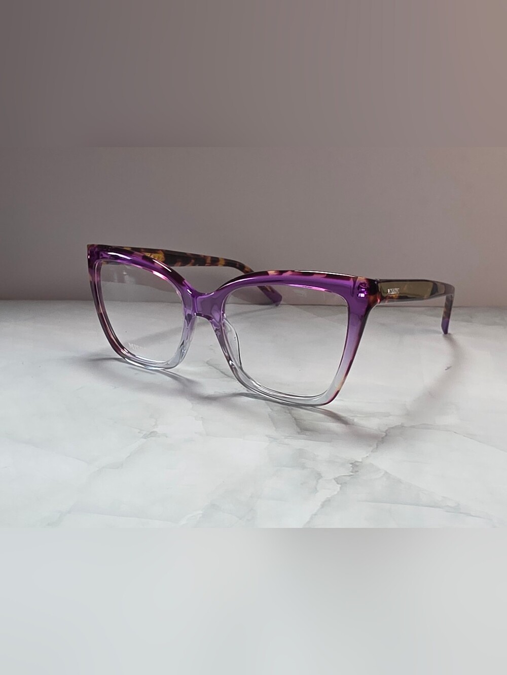 Missoni MIS 0092 HKZ Violet Havana Cat Eye Eyeglasses 54mm NWT